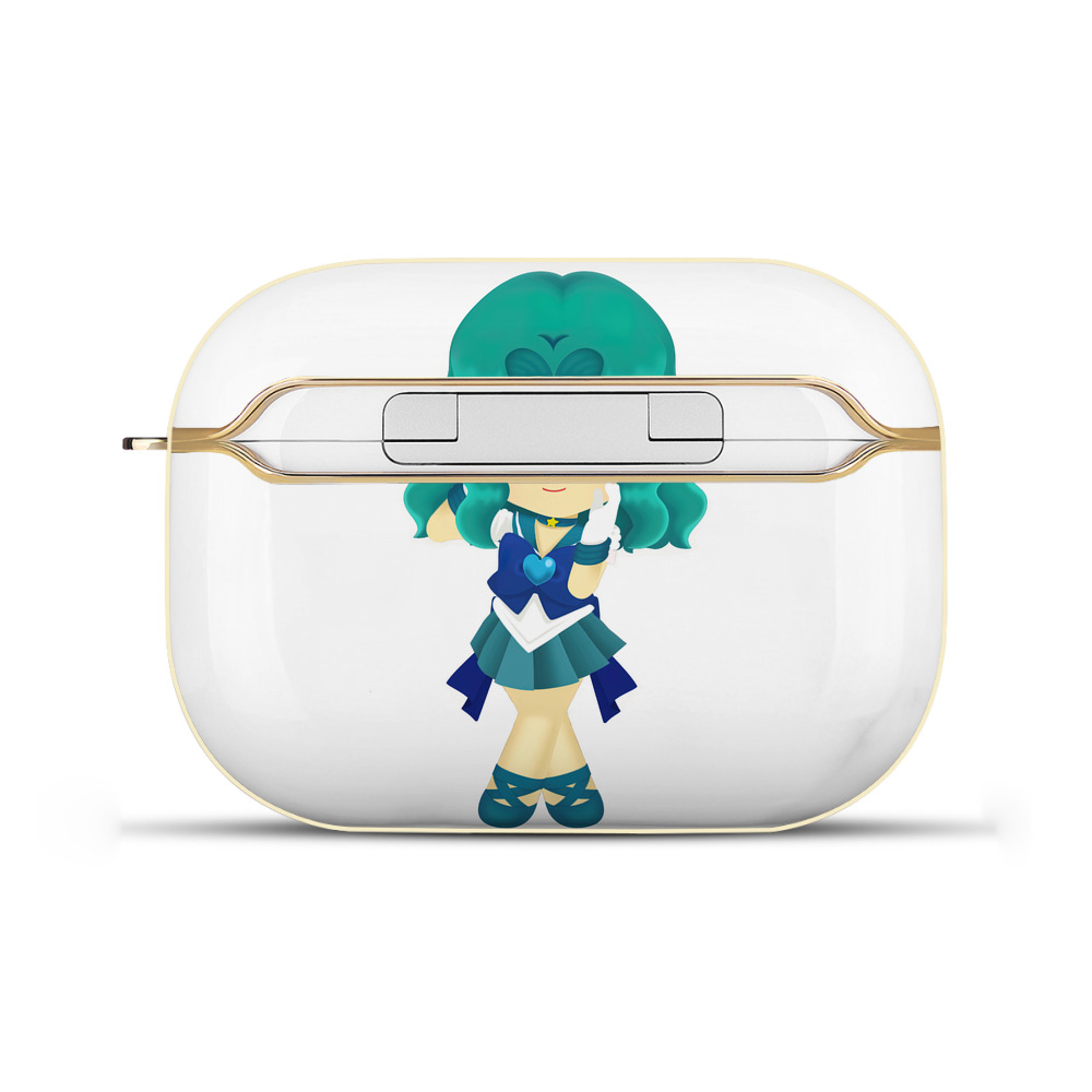 （画像用） 美少女戦士セーラームーン 海王 みちる（かいおう みちる） Sailor Moon Kaiou Michiru 【AirPods Pro用】ハードシェル保護ケース｜耐衝撃・防指紋・カラビナ付き商品仕様