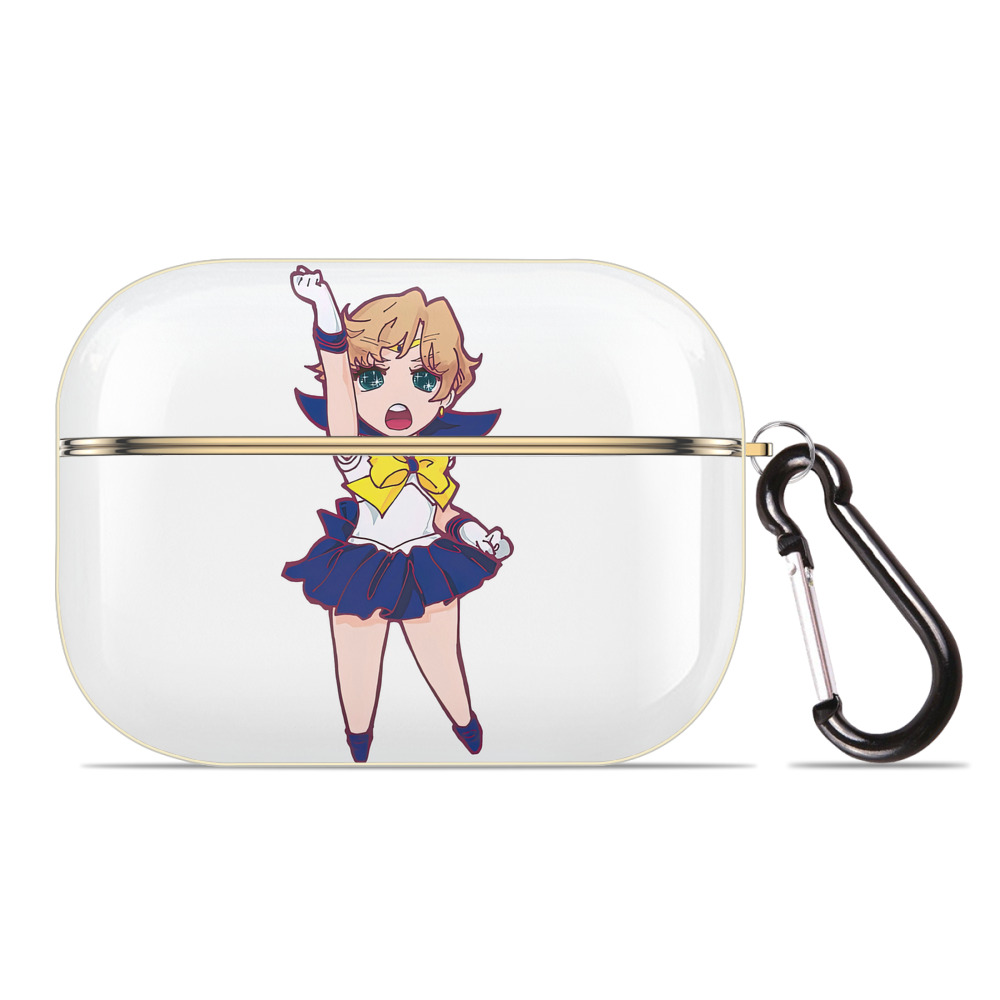（画像用） 美少女戦士セーラームーン 天王はるか Sailor Moon Tenoh Haruka 【AirPods Pro用】ハードシェル保護ケース｜耐衝撃・防指紋・カラビナ付き商品仕様