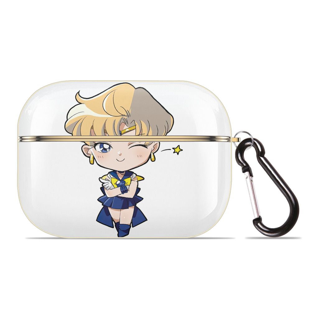 （画像用） 美少女戦士セーラームーン 天王はるか Sailor Moon Tenoh Haruka 【AirPods Pro用】ハードシェル保護ケース｜耐衝撃・防指紋・カラビナ付き商品仕様