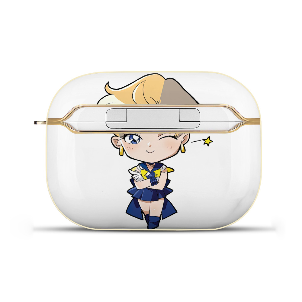 （画像用） 美少女戦士セーラームーン 天王はるか Sailor Moon Tenoh Haruka 【AirPods Pro用】ハードシェル保護ケース｜耐衝撃・防指紋・カラビナ付き商品仕様
