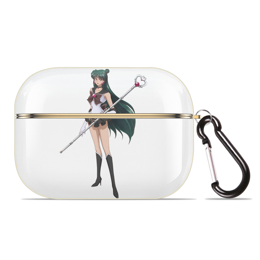 （画像用） 美少女戦士セーラームーン 冥王せつな Sailor Moon Meiou Setsuna 【AirPods Pro用】ハードシェル保護ケース｜耐衝撃・防指紋・カラビナ付き商品仕様