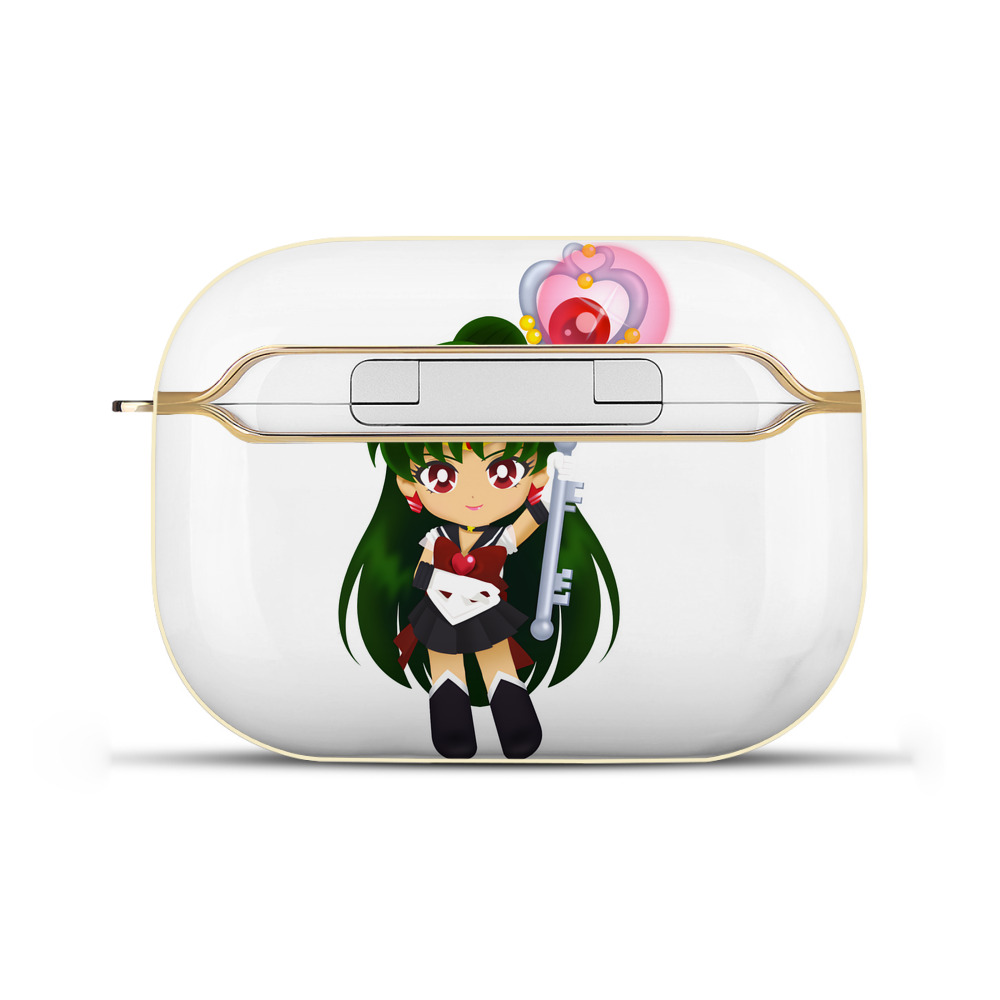（画像用） 美少女戦士セーラームーン 冥王せつな Sailor Moon Meiou Setsuna 【AirPods Pro用】ハードシェル保護ケース｜耐衝撃・防指紋・カラビナ付き商品仕様