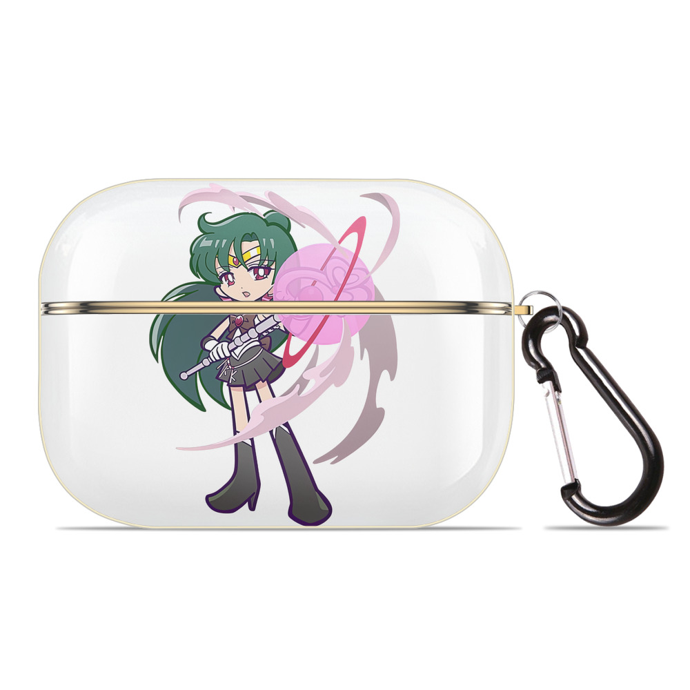 （画像用） 美少女戦士セーラームーン 冥王せつな Sailor Moon Meiou Setsuna 【AirPods Pro用】ハードシェル保護ケース｜耐衝撃・防指紋・カラビナ付き商品仕様