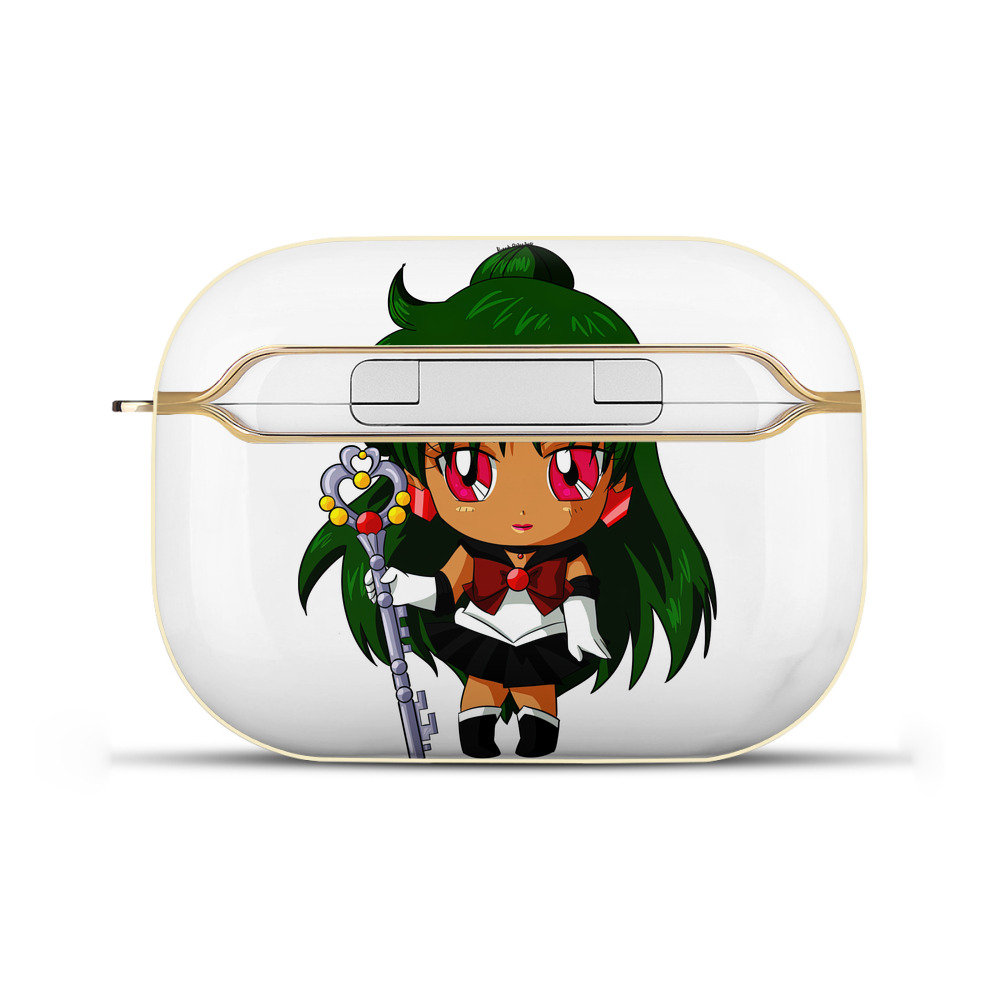 （画像用） 美少女戦士セーラームーン 冥王せつな Sailor Moon Meiou Setsuna 【AirPods Pro用】ハードシェル保護ケース｜耐衝撃・防指紋・カラビナ付き商品仕様