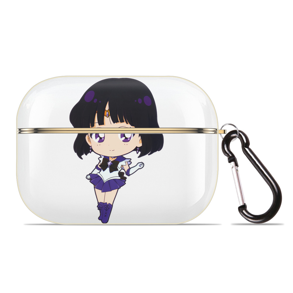 （画像用） 美少女戦士セーラームーン 土萠ほたる Sailor Moon Tomoe Hotaru （セーラーサターン；Sailor Saturn） 【AirPods Pro用】ハードシェル保護ケース｜耐衝撃・防指紋・カラビナ付き商品仕様
