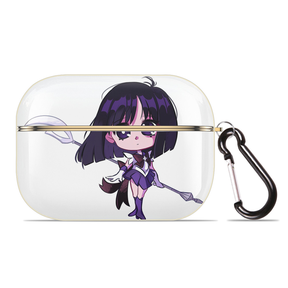 （画像用） 美少女戦士セーラームーン 土萠ほたる Sailor Moon Tomoe Hotaru （セーラーサターン；Sailor Saturn） 【AirPods Pro用】ハードシェル保護ケース｜耐衝撃・防指紋・カラビナ付き商品仕様