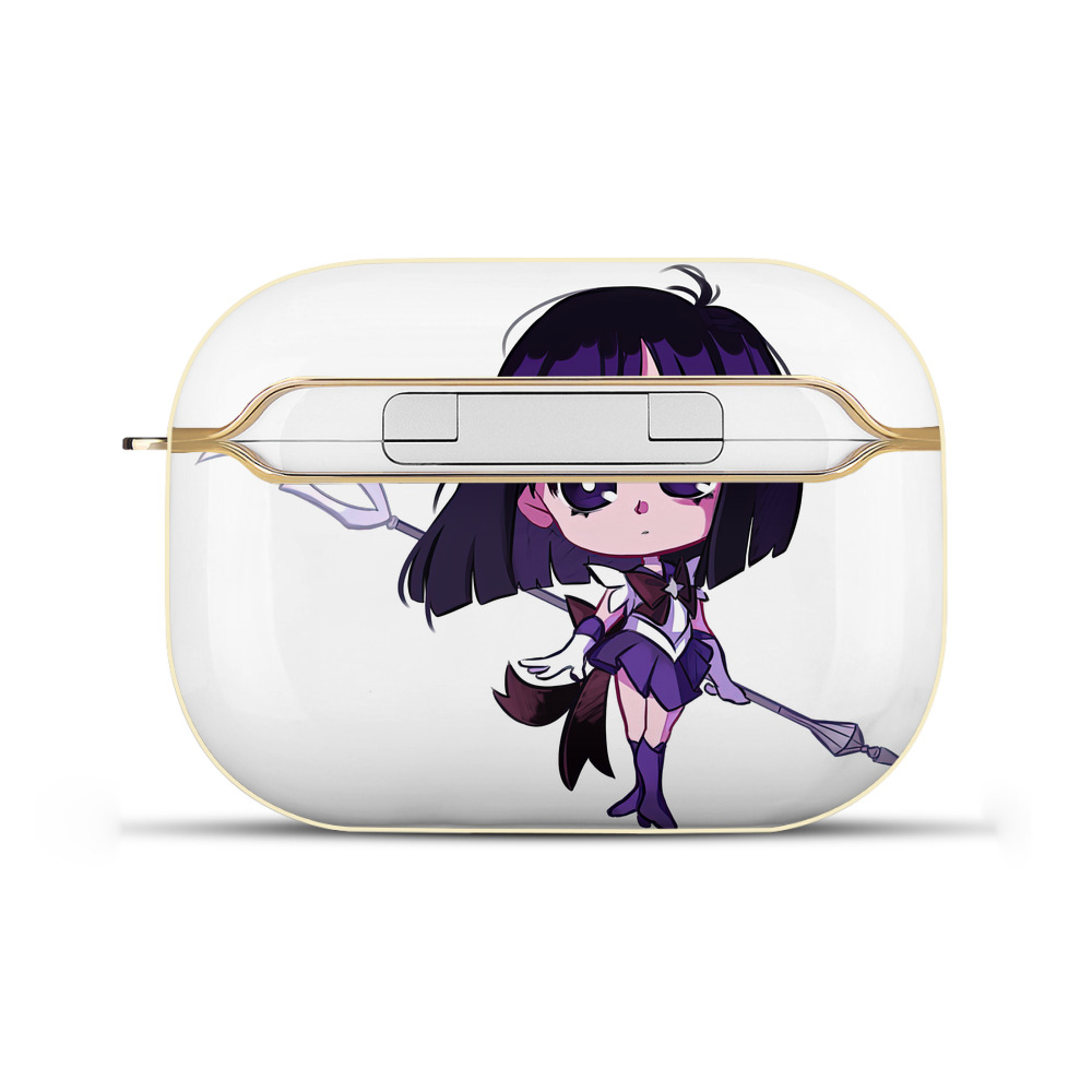 （画像用） 美少女戦士セーラームーン 土萠ほたる Sailor Moon Tomoe Hotaru （セーラーサターン；Sailor Saturn） 【AirPods Pro用】ハードシェル保護ケース｜耐衝撃・防指紋・カラビナ付き商品仕様
