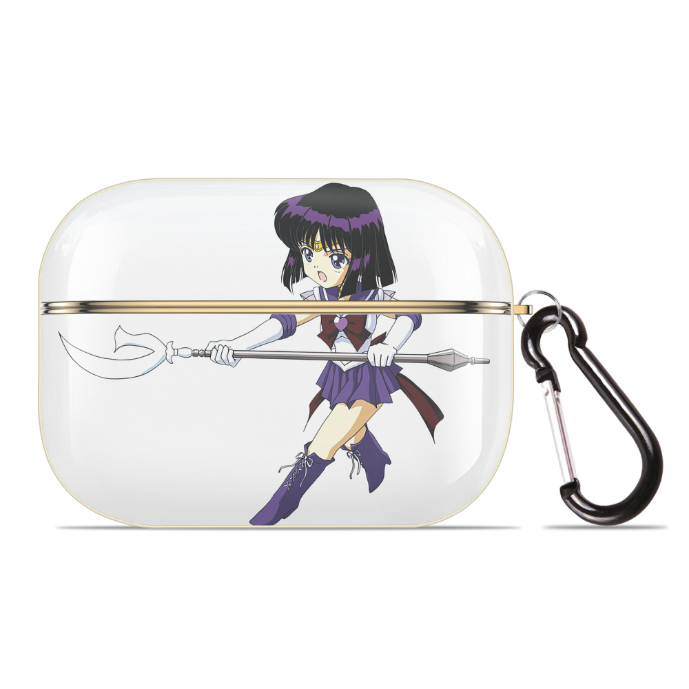 （画像用） 美少女戦士セーラームーン 土萠ほたる Sailor Moon Tomoe Hotaru （セーラーサターン；Sailor Saturn） 【AirPods Pro用】ハードシェル保護ケース｜耐衝撃・防指紋・カラビナ付き商品仕様