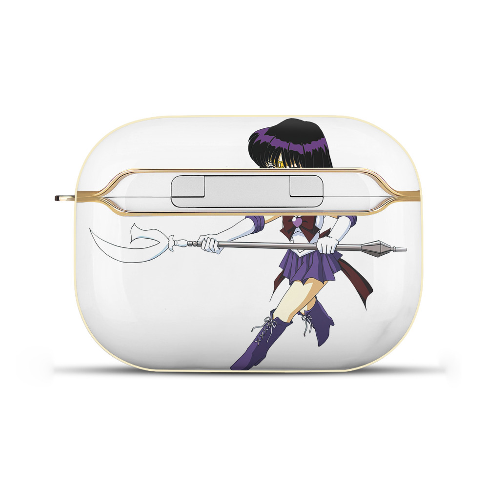 （画像用） 美少女戦士セーラームーン 土萠ほたる Sailor Moon Tomoe Hotaru （セーラーサターン；Sailor Saturn） 【AirPods Pro用】ハードシェル保護ケース｜耐衝撃・防指紋・カラビナ付き商品仕様