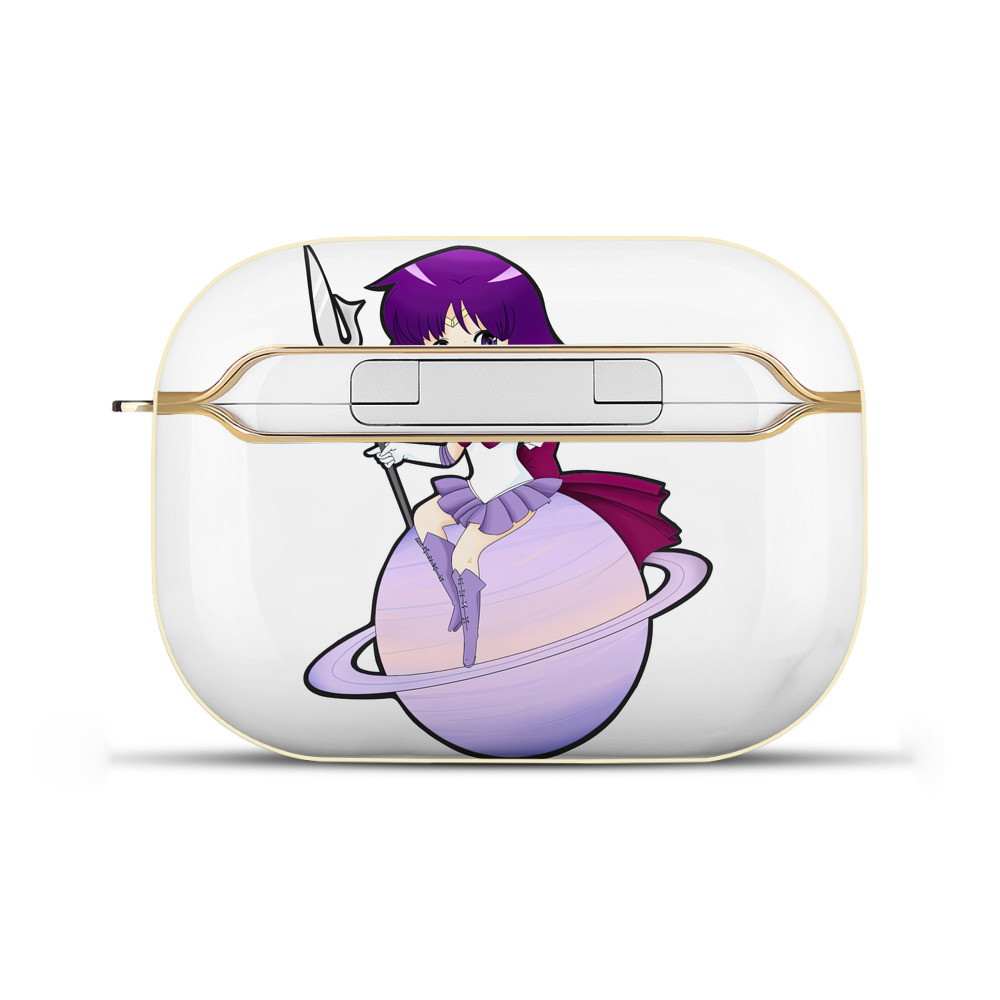 （画像用） 美少女戦士セーラームーン 土萠ほたる Sailor Moon Tomoe Hotaru （セーラーサターン；Sailor Saturn） 【AirPods Pro用】ハードシェル保護ケース｜耐衝撃・防指紋・カラビナ付き商品仕様