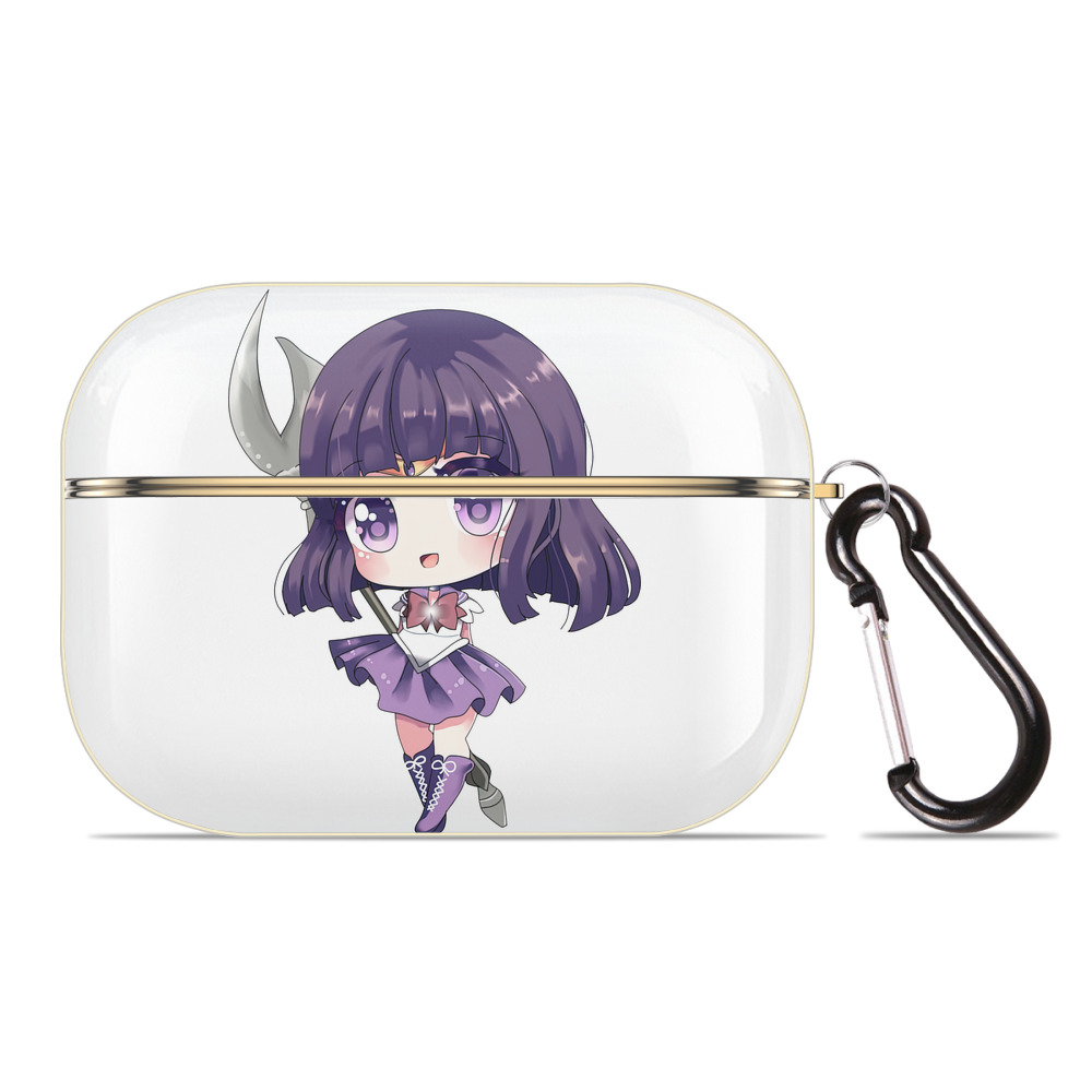 （画像用） 美少女戦士セーラームーン 土萠ほたる Sailor Moon Tomoe Hotaru （セーラーサターン；Sailor Saturn） 【AirPods Pro用】ハードシェル保護ケース｜耐衝撃・防指紋・カラビナ付き商品仕様