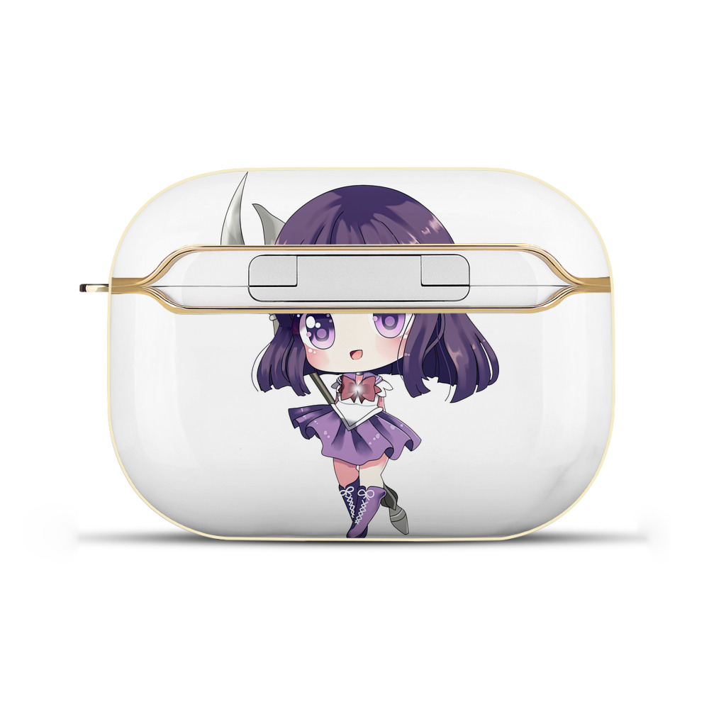 （画像用） 美少女戦士セーラームーン 土萠ほたる Sailor Moon Tomoe Hotaru （セーラーサターン；Sailor Saturn） 【AirPods Pro用】ハードシェル保護ケース｜耐衝撃・防指紋・カラビナ付き商品仕様