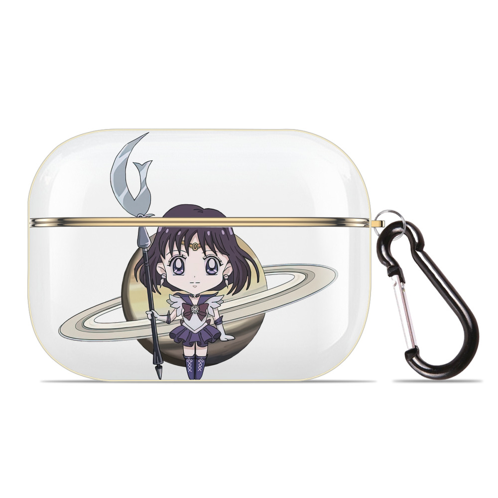 （画像用） 美少女戦士セーラームーン 土萠ほたる Sailor Moon Tomoe Hotaru （セーラーサターン；Sailor Saturn） 【AirPods Pro用】ハードシェル保護ケース｜耐衝撃・防指紋・カラビナ付き商品仕様