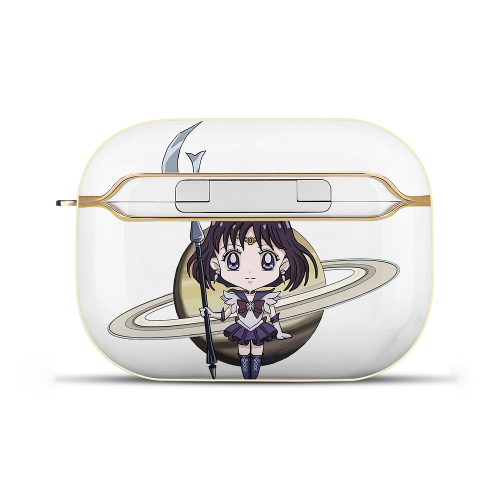 （画像用） 美少女戦士セーラームーン 土萠ほたる Sailor Moon Tomoe Hotaru （セーラーサターン；Sailor Saturn） 【AirPods Pro用】ハードシェル保護ケース｜耐衝撃・防指紋・カラビナ付き商品仕様