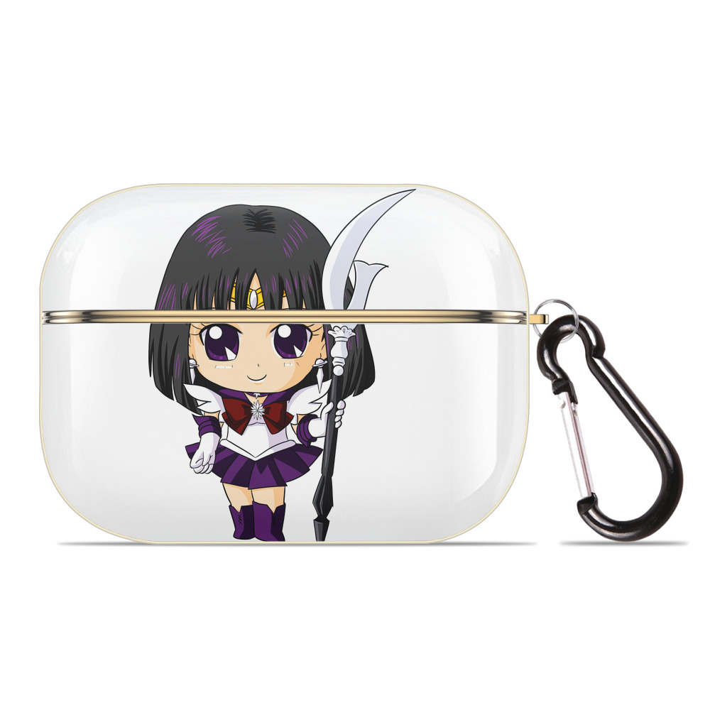 （画像用） 美少女戦士セーラームーン 土萠ほたる Sailor Moon Tomoe Hotaru （セーラーサターン；Sailor Saturn） 【AirPods Pro用】ハードシェル保護ケース｜耐衝撃・防指紋・カラビナ付き商品仕様