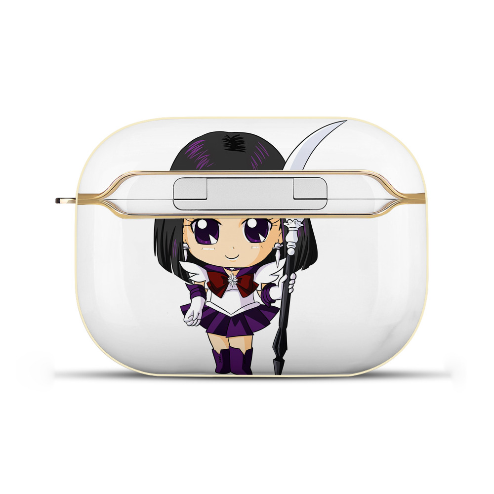 （画像用） 美少女戦士セーラームーン 土萠ほたる Sailor Moon Tomoe Hotaru （セーラーサターン；Sailor Saturn） 【AirPods Pro用】ハードシェル保護ケース｜耐衝撃・防指紋・カラビナ付き商品仕様