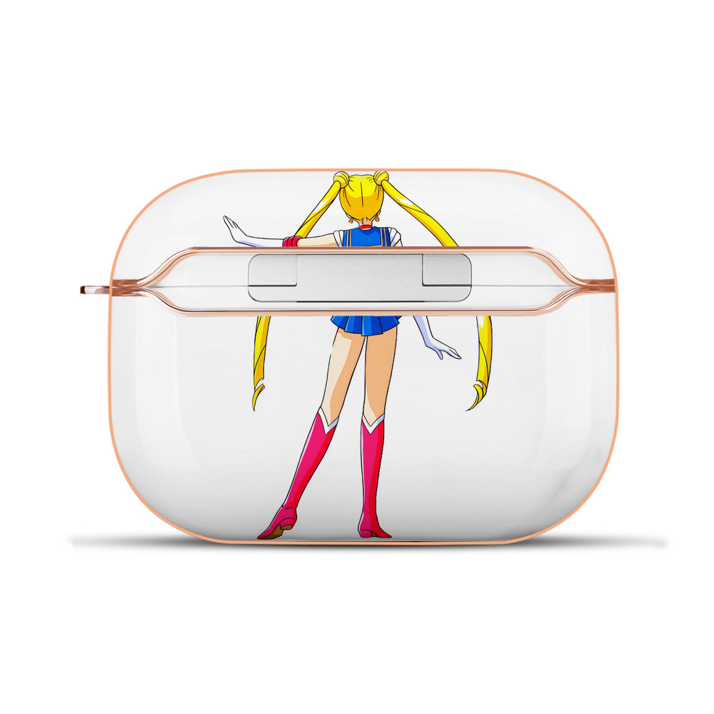 （画像用） 美少女戦士セーラームーン 月野 うさぎ つきの うさぎ Sailor Moon Tsukino Usagi 【AirPods Pro用】ハードシェル保護ケース｜耐衝撃・防指紋・カラビナ付き商品仕様