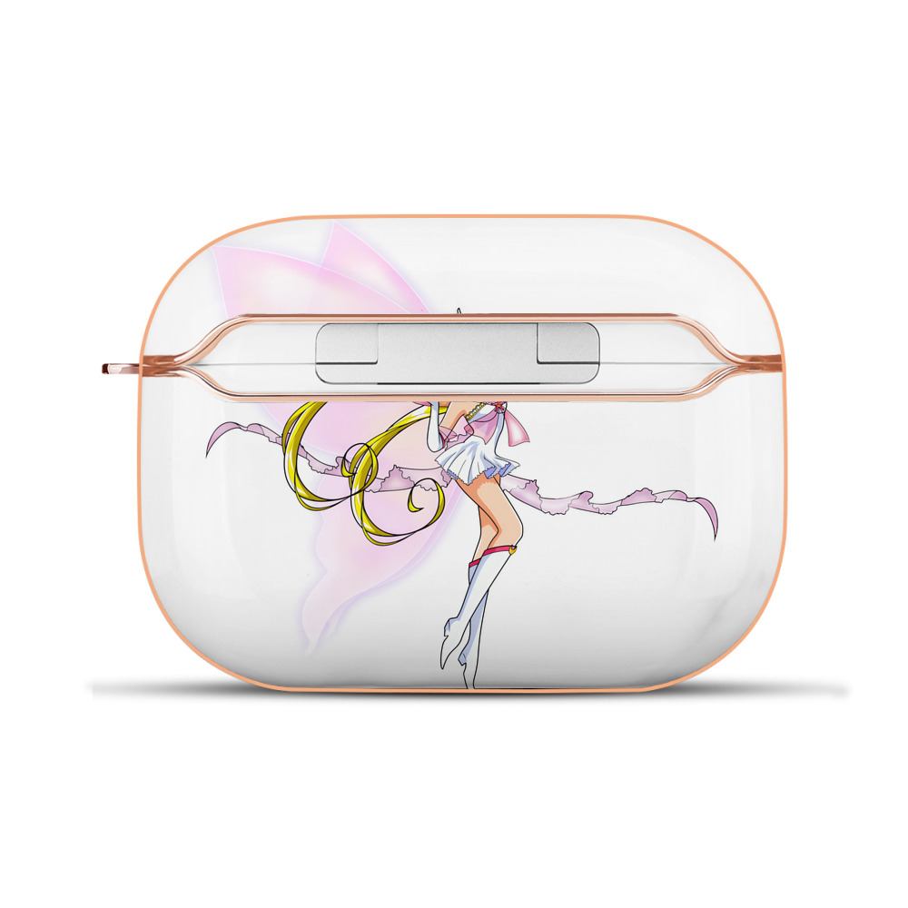 （画像用） 美少女戦士セーラームーン 月野 うさぎ つきの うさぎ Sailor Moon Tsukino Usagi 【AirPods Pro用】ハードシェル保護ケース｜耐衝撃・防指紋・カラビナ付き商品仕様
