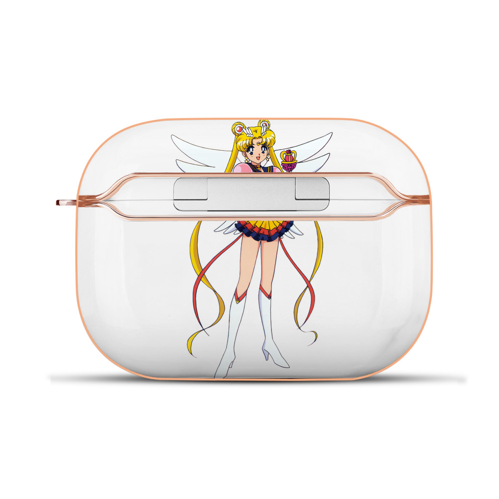 （画像用） 美少女戦士セーラームーン 月野 うさぎ つきの うさぎ Sailor Moon Tsukino Usagi 【AirPods Pro用】ハードシェル保護ケース｜耐衝撃・防指紋・カラビナ付き商品仕様