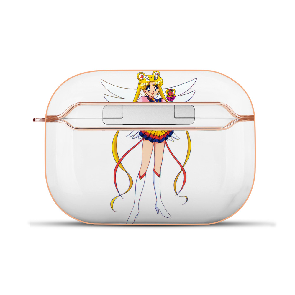 （画像用） 美少女戦士セーラームーン 月野 うさぎ つきの うさぎ Sailor Moon Tsukino Usagi 【AirPods Pro用】ハードシェル保護ケース｜耐衝撃・防指紋・カラビナ付き商品仕様