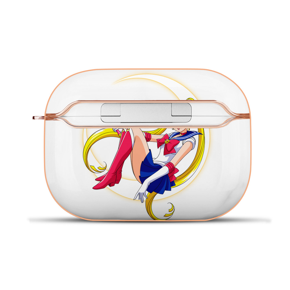 （画像用） 美少女戦士セーラームーン 月野 うさぎ つきの うさぎ Sailor Moon Tsukino Usagi 【AirPods Pro用】ハードシェル保護ケース｜耐衝撃・防指紋・カラビナ付き商品仕様