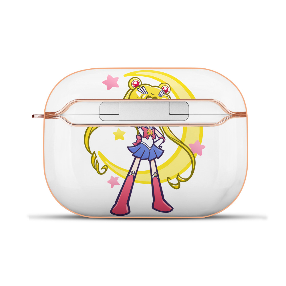 （画像用） 美少女戦士セーラームーン 月野 うさぎ つきの うさぎ Sailor Moon Tsukino Usagi 【AirPods Pro用】ハードシェル保護ケース｜耐衝撃・防指紋・カラビナ付き商品仕様