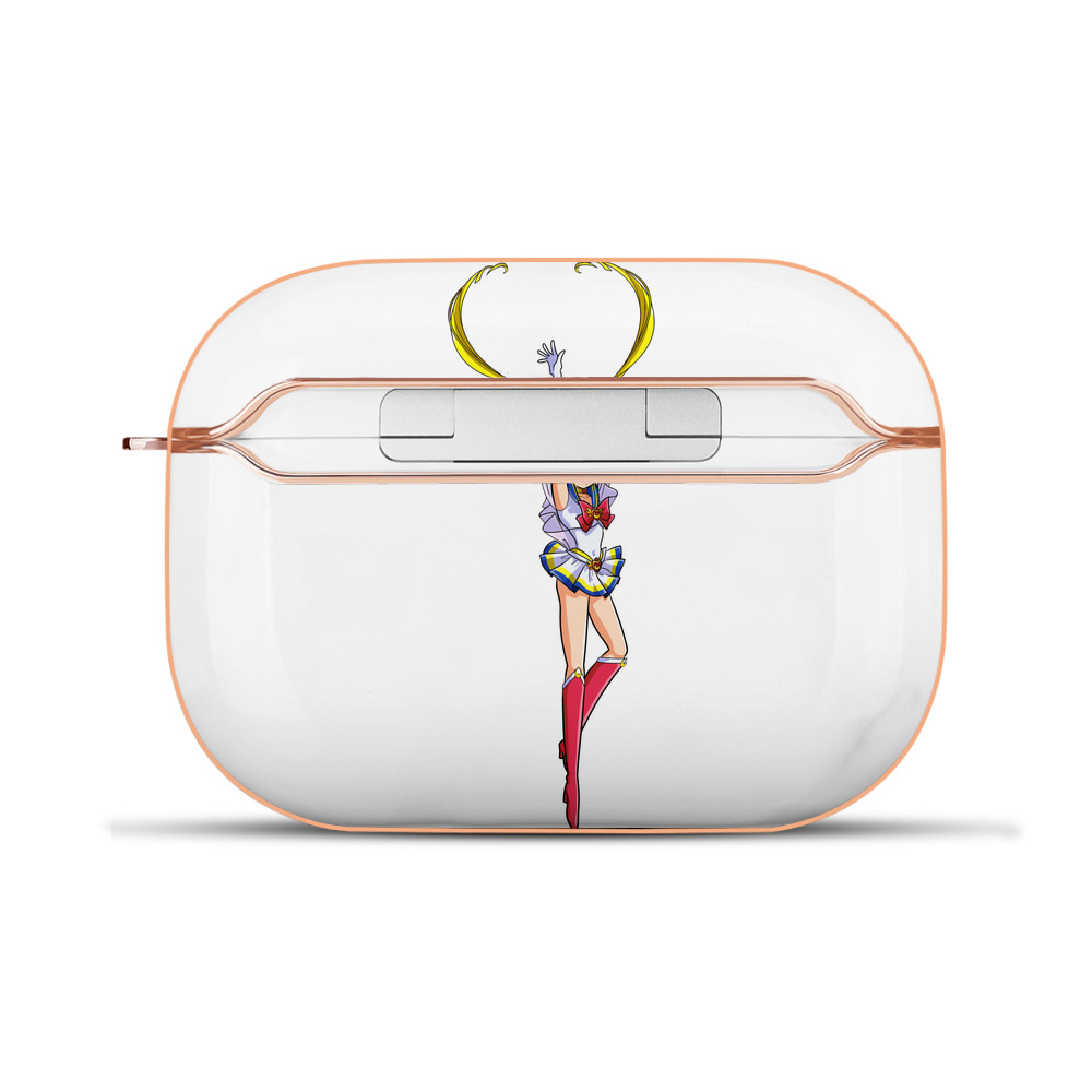 （画像用） 美少女戦士セーラームーン 月野 うさぎ つきの うさぎ Sailor Moon Tsukino Usagi 【AirPods Pro用】ハードシェル保護ケース｜耐衝撃・防指紋・カラビナ付き商品仕様