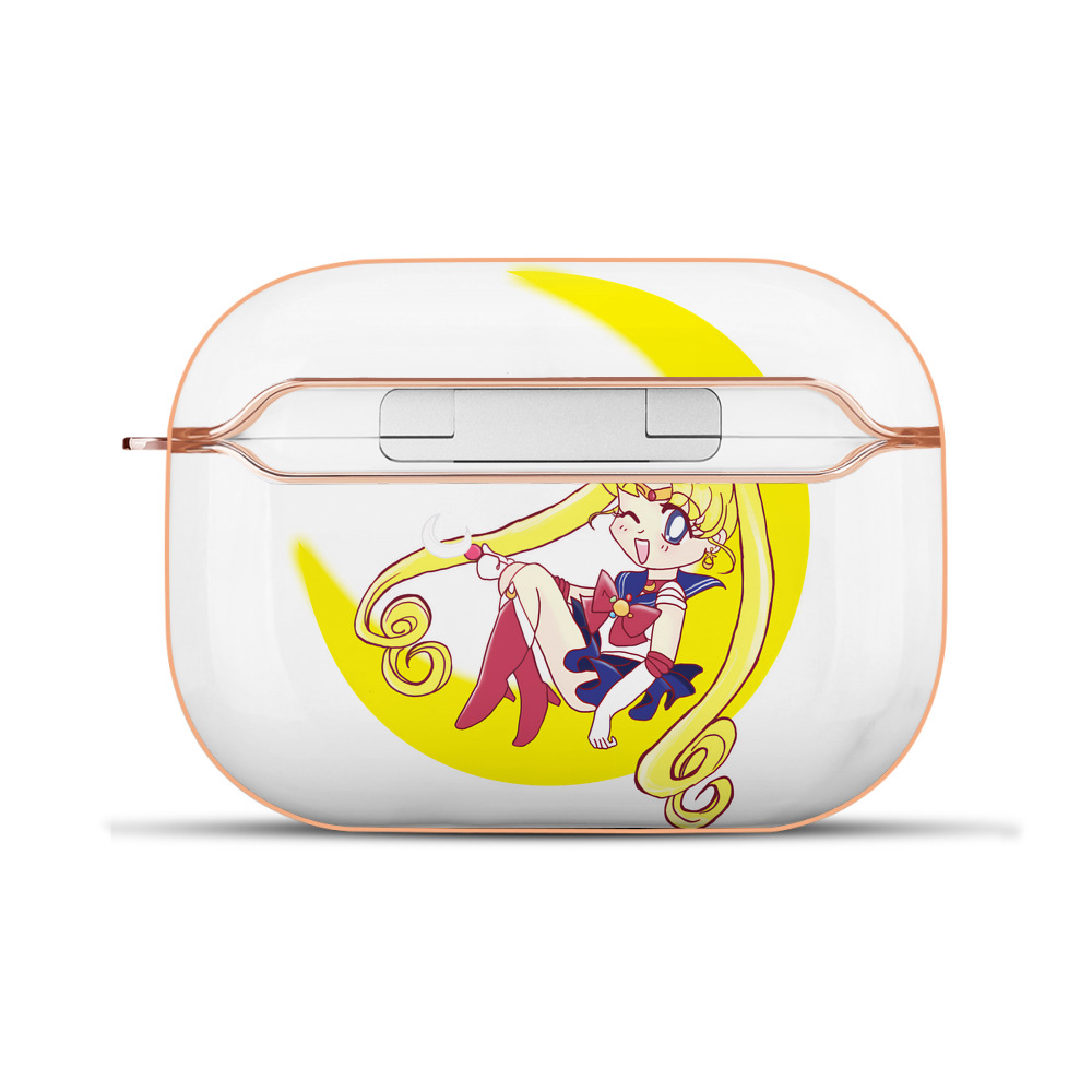 （画像用） 美少女戦士セーラームーン 月野 うさぎ つきの うさぎ Sailor Moon Tsukino Usagi 【AirPods Pro用】ハードシェル保護ケース｜耐衝撃・防指紋・カラビナ付き商品仕様