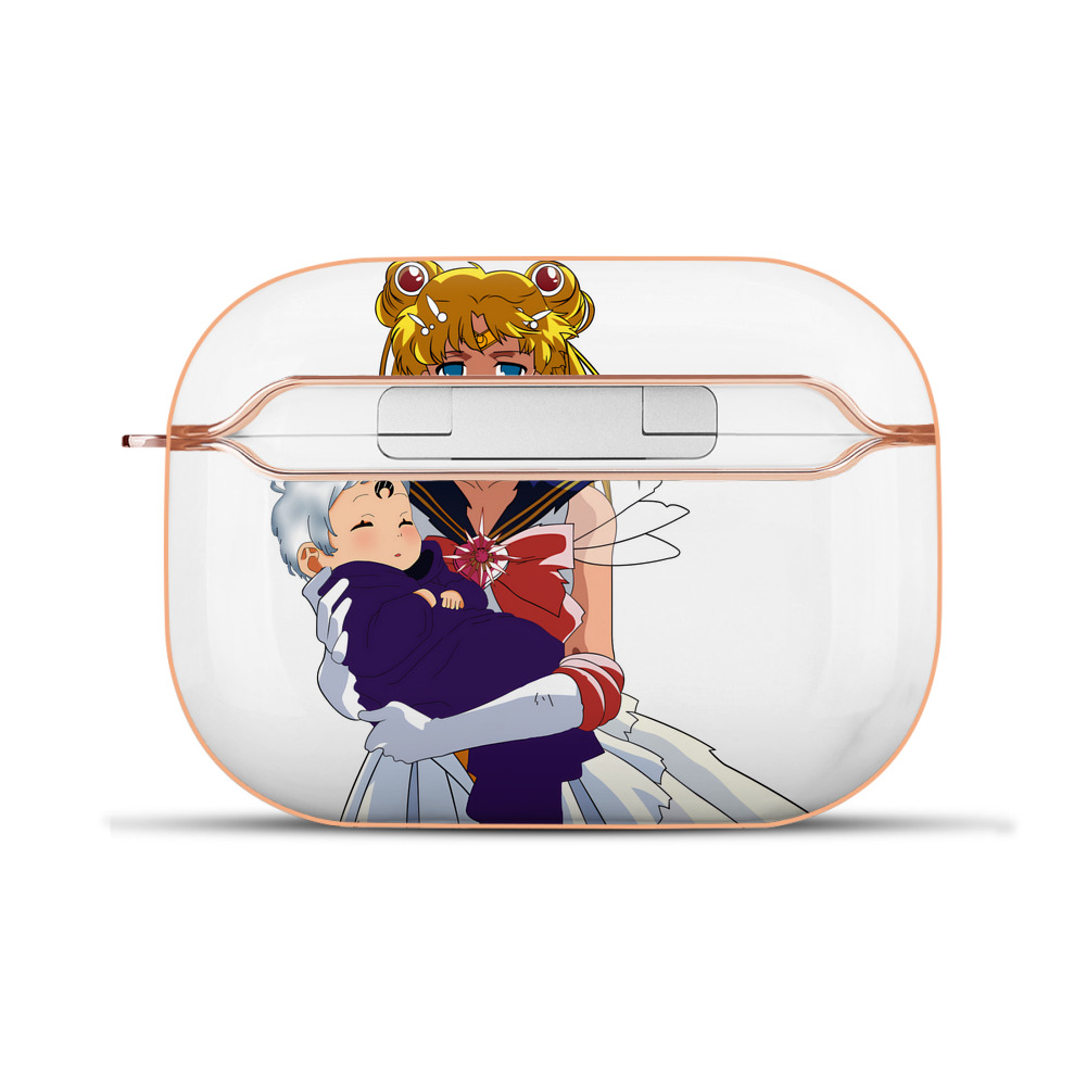 （画像用） 美少女戦士セーラームーン 月野 うさぎ つきの うさぎ Sailor Moon Tsukino Usagi 【AirPods Pro用】ハードシェル保護ケース｜耐衝撃・防指紋・カラビナ付き商品仕様