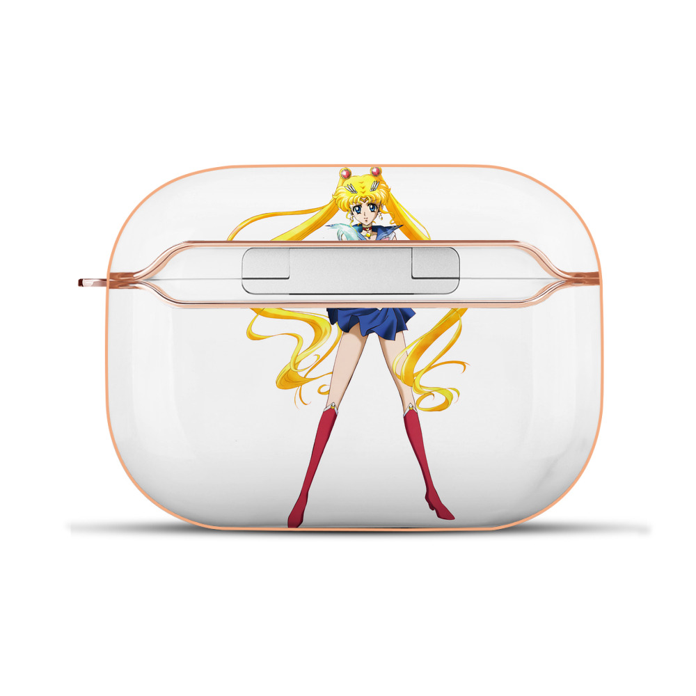 （画像用） 美少女戦士セーラームーン 月野 うさぎ つきの うさぎ Sailor Moon Tsukino Usagi 【AirPods Pro用】ハードシェル保護ケース｜耐衝撃・防指紋・カラビナ付き商品仕様