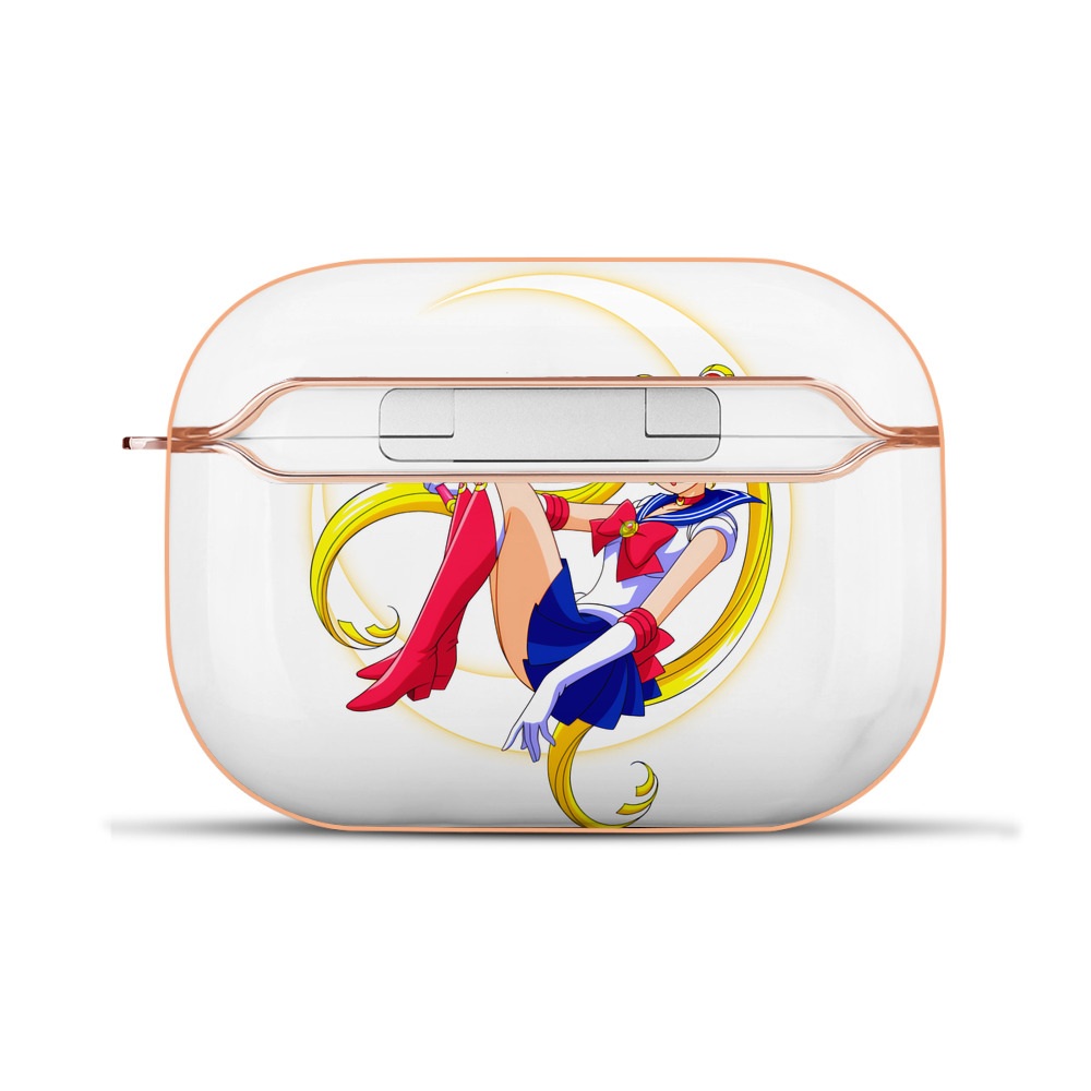 （画像用） 美少女戦士セーラームーン 月野 うさぎ つきの うさぎ Sailor Moon Tsukino Usagi 【AirPods Pro用】ハードシェル保護ケース｜耐衝撃・防指紋・カラビナ付き商品仕様