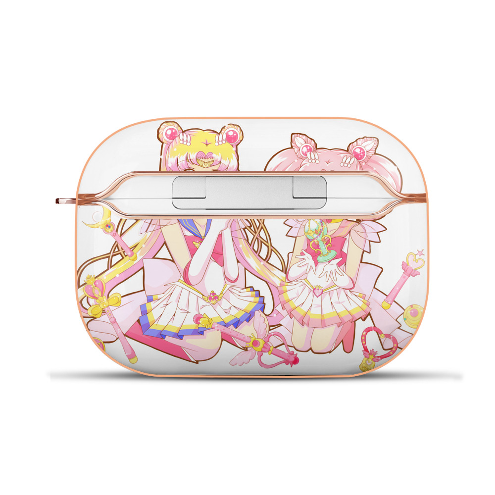 （画像用） 美少女戦士セーラームーン 月野 うさぎ つきの うさぎ Sailor Moon Tsukino Usagi 【AirPods Pro用】ハードシェル保護ケース｜耐衝撃・防指紋・カラビナ付き商品仕様