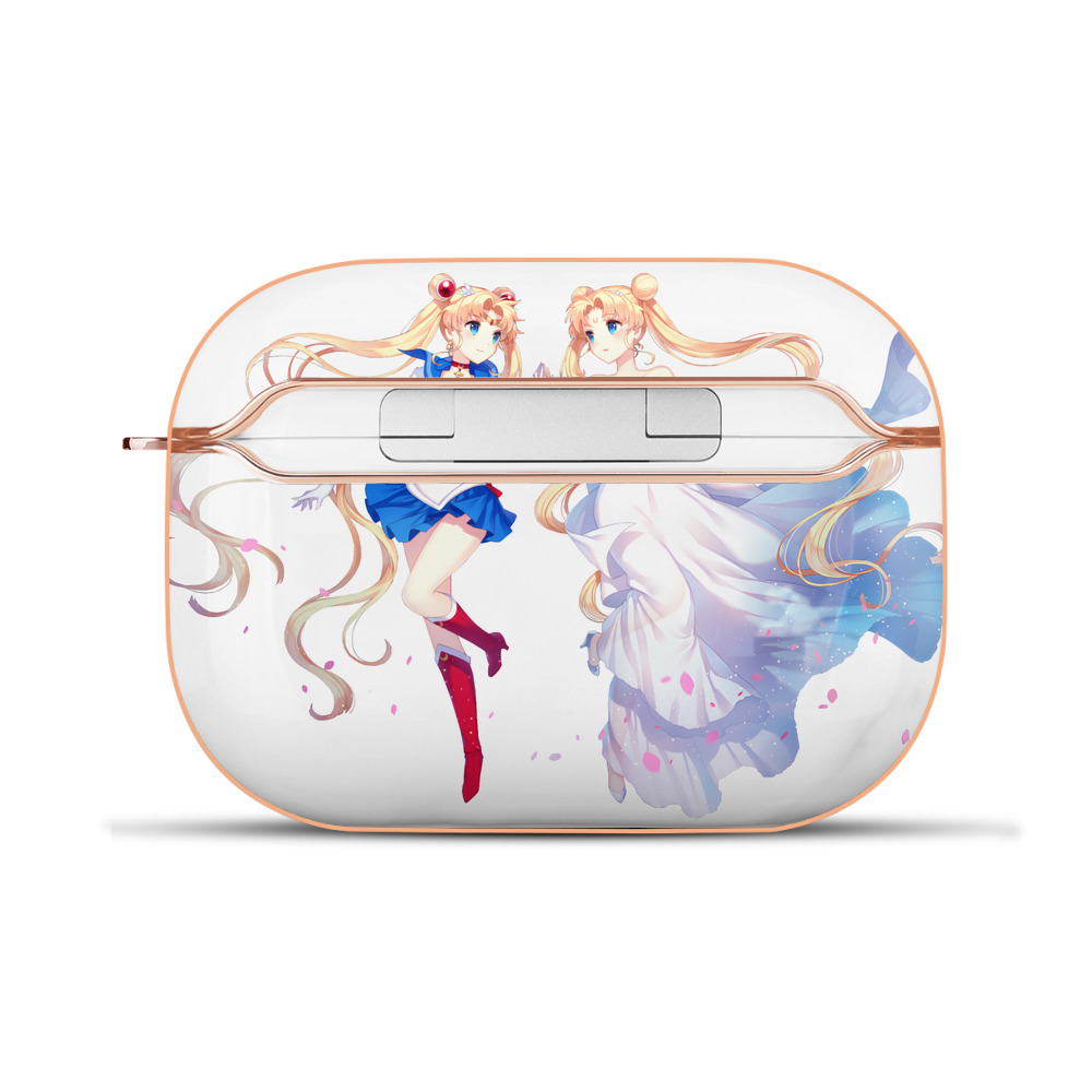 （画像用） 美少女戦士セーラームーン 月野 うさぎ つきの うさぎ Sailor Moon Tsukino Usagi 【AirPods Pro用】ハードシェル保護ケース｜耐衝撃・防指紋・カラビナ付き商品仕様