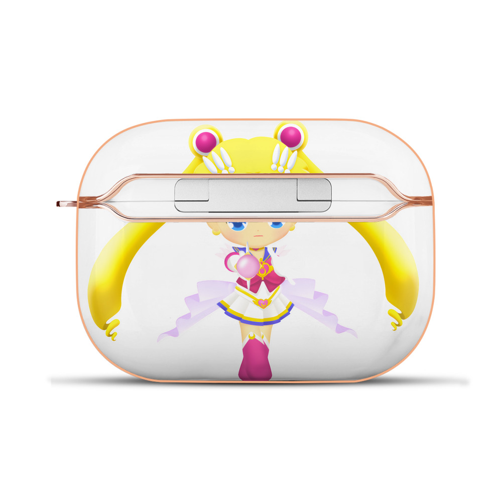 （画像用） 美少女戦士セーラームーン 月野 うさぎ つきの うさぎ Sailor Moon Tsukino Usagi 【AirPods Pro用】ハードシェル保護ケース｜耐衝撃・防指紋・カラビナ付き商品仕様