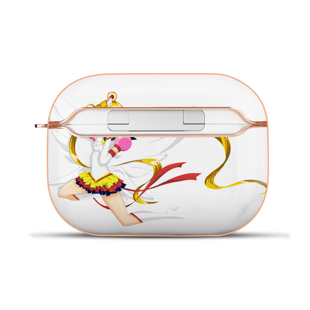 （画像用） 美少女戦士セーラームーン 月野 うさぎ つきの うさぎ Sailor Moon Tsukino Usagi 【AirPods Pro用】ハードシェル保護ケース｜耐衝撃・防指紋・カラビナ付き商品仕様