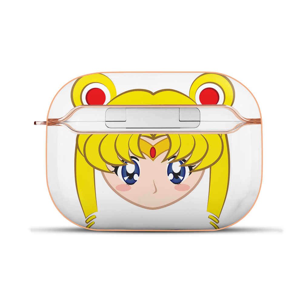 （画像用） 美少女戦士セーラームーン 月野 うさぎ つきの うさぎ Sailor Moon Tsukino Usagi 【AirPods Pro用】ハードシェル保護ケース｜耐衝撃・防指紋・カラビナ付き商品仕様