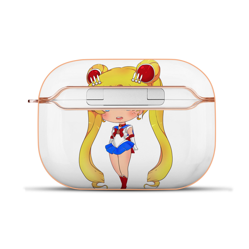 （画像用） 美少女戦士セーラームーン 月野 うさぎ つきの うさぎ Sailor Moon Tsukino Usagi 【AirPods Pro用】ハードシェル保護ケース｜耐衝撃・防指紋・カラビナ付き商品仕様