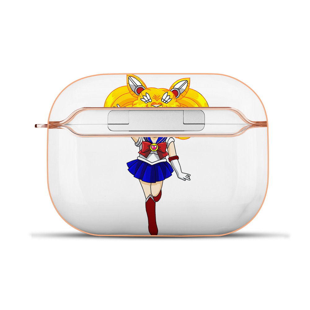 （画像用） 美少女戦士セーラームーン 月野 うさぎ つきの うさぎ Sailor Moon Tsukino Usagi 【AirPods Pro用】ハードシェル保護ケース｜耐衝撃・防指紋・カラビナ付き商品仕様