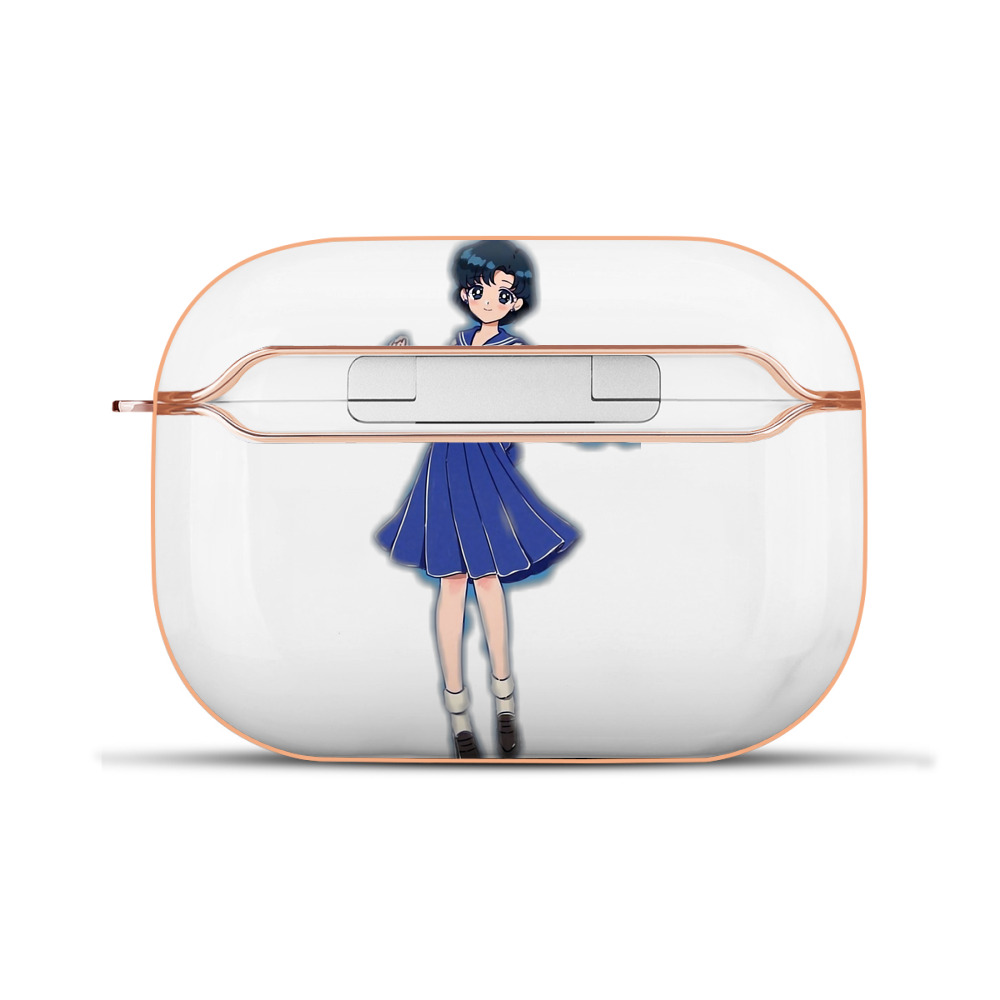 （画像用） 美少女戦士セーラームーン 水野 亜美 みずの あみ Sailor Moon Mizuno Ami 【AirPods Pro用】ハードシェル保護ケース｜耐衝撃・防指紋・カラビナ付き商品仕様