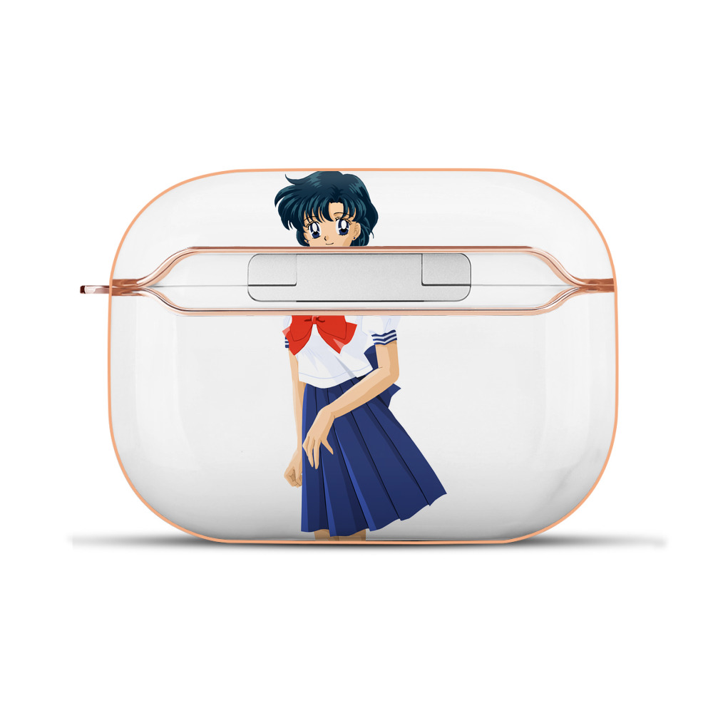 （画像用） 美少女戦士セーラームーン 水野 亜美 みずの あみ Sailor Moon Mizuno Ami 【AirPods Pro用】ハードシェル保護ケース｜耐衝撃・防指紋・カラビナ付き商品仕様