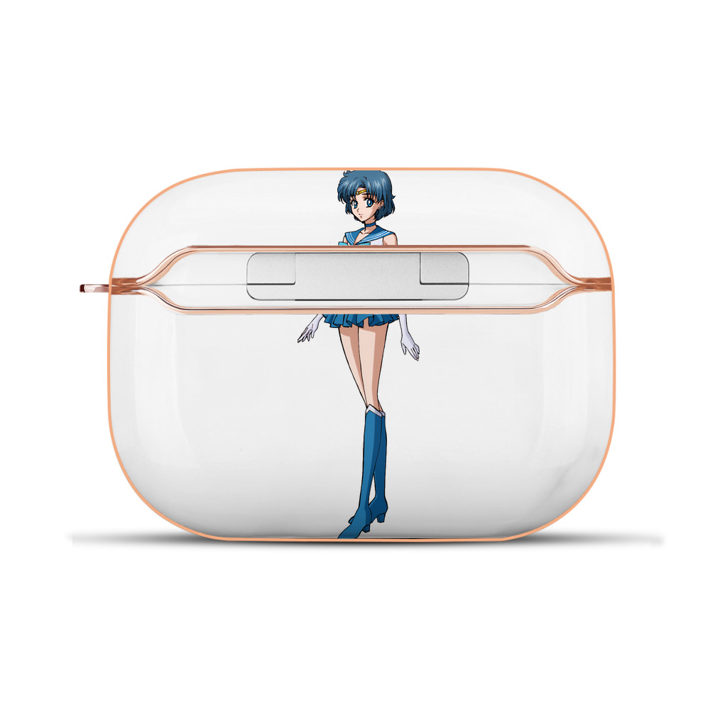 （画像用） 美少女戦士セーラームーン 水野 亜美 みずの あみ Sailor Moon Mizuno Ami 【AirPods Pro用】ハードシェル保護ケース｜耐衝撃・防指紋・カラビナ付き商品仕様