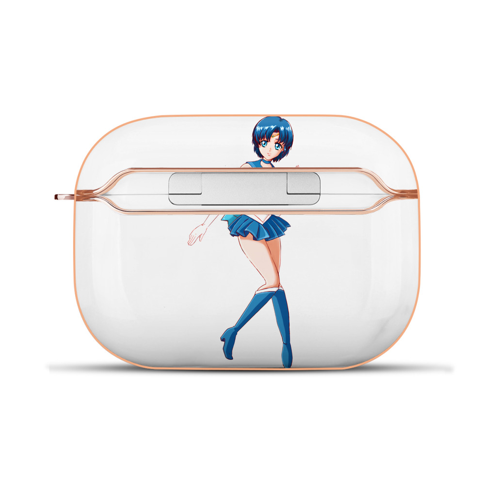 （画像用） 美少女戦士セーラームーン 水野 亜美 みずの あみ Sailor Moon Mizuno Ami 【AirPods Pro用】ハードシェル保護ケース｜耐衝撃・防指紋・カラビナ付き商品仕様