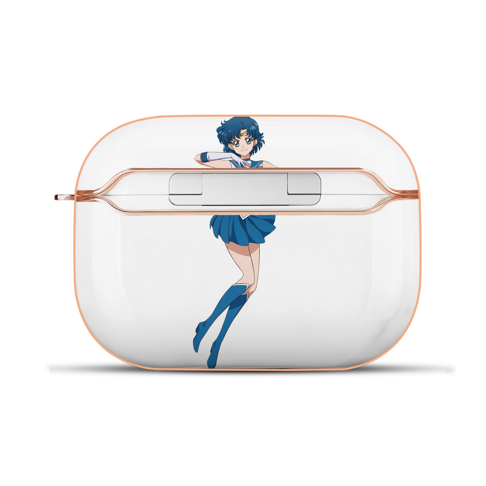 （画像用） 美少女戦士セーラームーン 水野 亜美 みずの あみ Sailor Moon Mizuno Ami 【AirPods Pro用】ハードシェル保護ケース｜耐衝撃・防指紋・カラビナ付き商品仕様