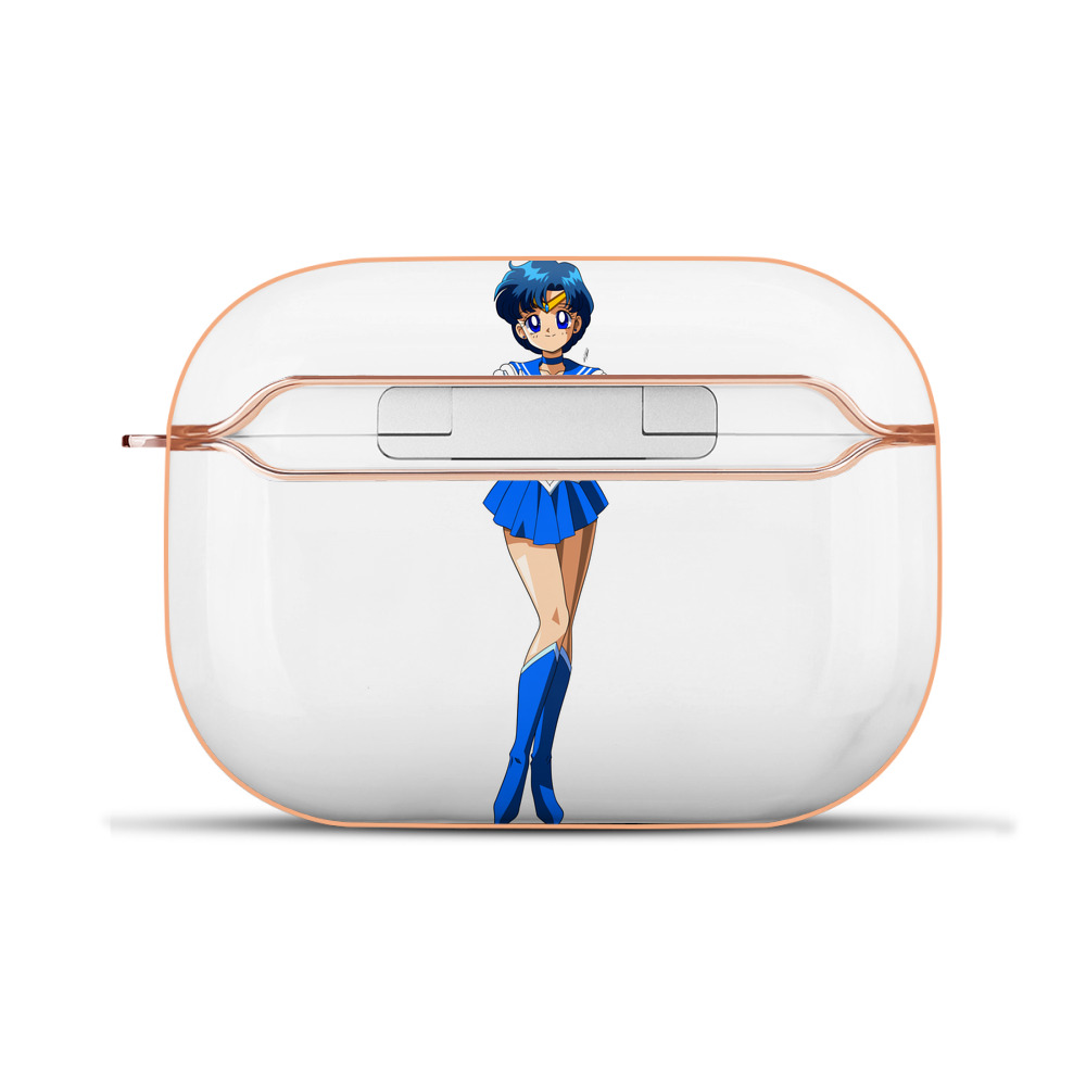 （画像用） 美少女戦士セーラームーン 水野 亜美 みずの あみ Sailor Moon Mizuno Ami 【AirPods Pro用】ハードシェル保護ケース｜耐衝撃・防指紋・カラビナ付き商品仕様