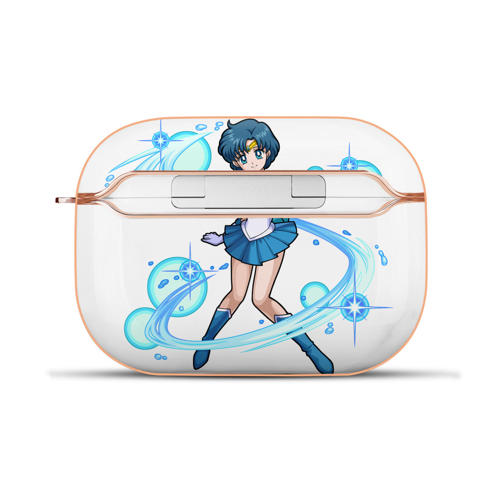（画像用） 美少女戦士セーラームーン 水野 亜美 みずの あみ Sailor Moon Mizuno Ami 【AirPods Pro用】ハードシェル保護ケース｜耐衝撃・防指紋・カラビナ付き商品仕様