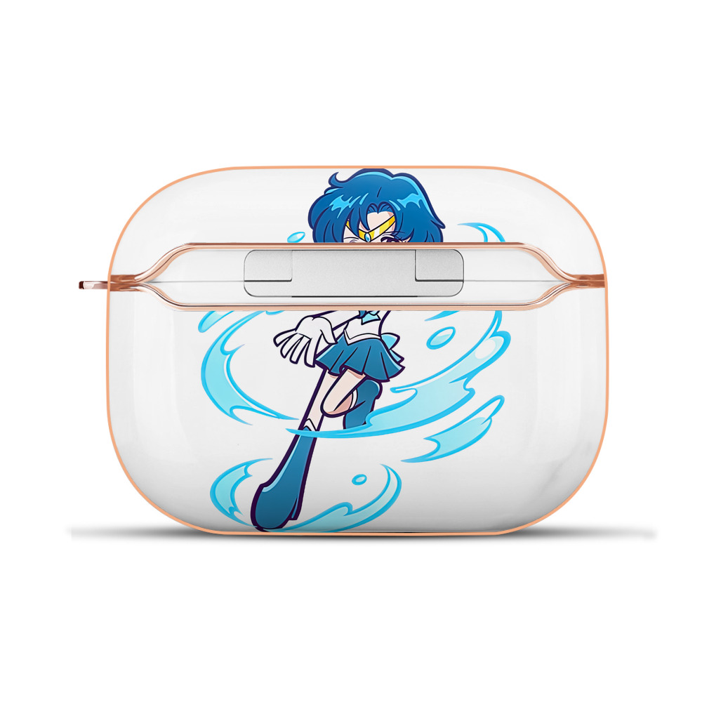 （画像用） 美少女戦士セーラームーン 水野 亜美 みずの あみ Sailor Moon Mizuno Ami 【AirPods Pro用】ハードシェル保護ケース｜耐衝撃・防指紋・カラビナ付き商品仕様