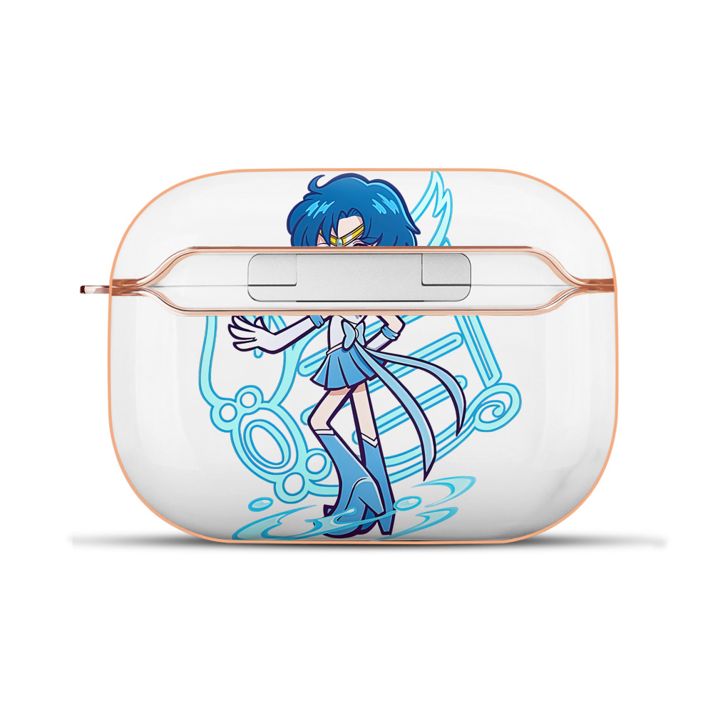 （画像用） 美少女戦士セーラームーン 水野 亜美 みずの あみ Sailor Moon Mizuno Ami 【AirPods Pro用】ハードシェル保護ケース｜耐衝撃・防指紋・カラビナ付き商品仕様