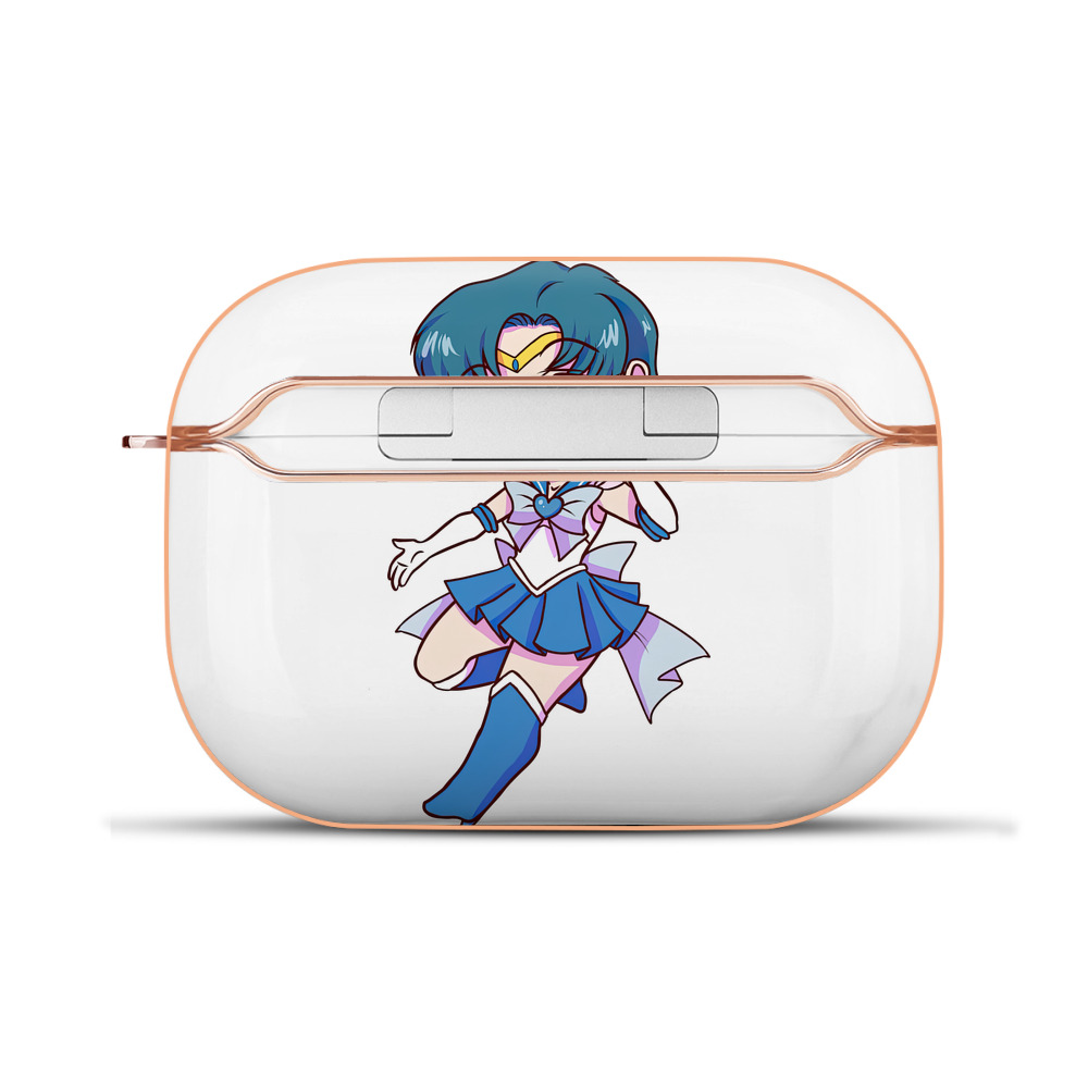 （画像用） 美少女戦士セーラームーン 水野 亜美 みずの あみ Sailor Moon Mizuno Ami 【AirPods Pro用】ハードシェル保護ケース｜耐衝撃・防指紋・カラビナ付き商品仕様