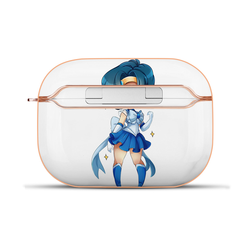（画像用） 美少女戦士セーラームーン 水野 亜美 みずの あみ Sailor Moon Mizuno Ami 【AirPods Pro用】ハードシェル保護ケース｜耐衝撃・防指紋・カラビナ付き商品仕様