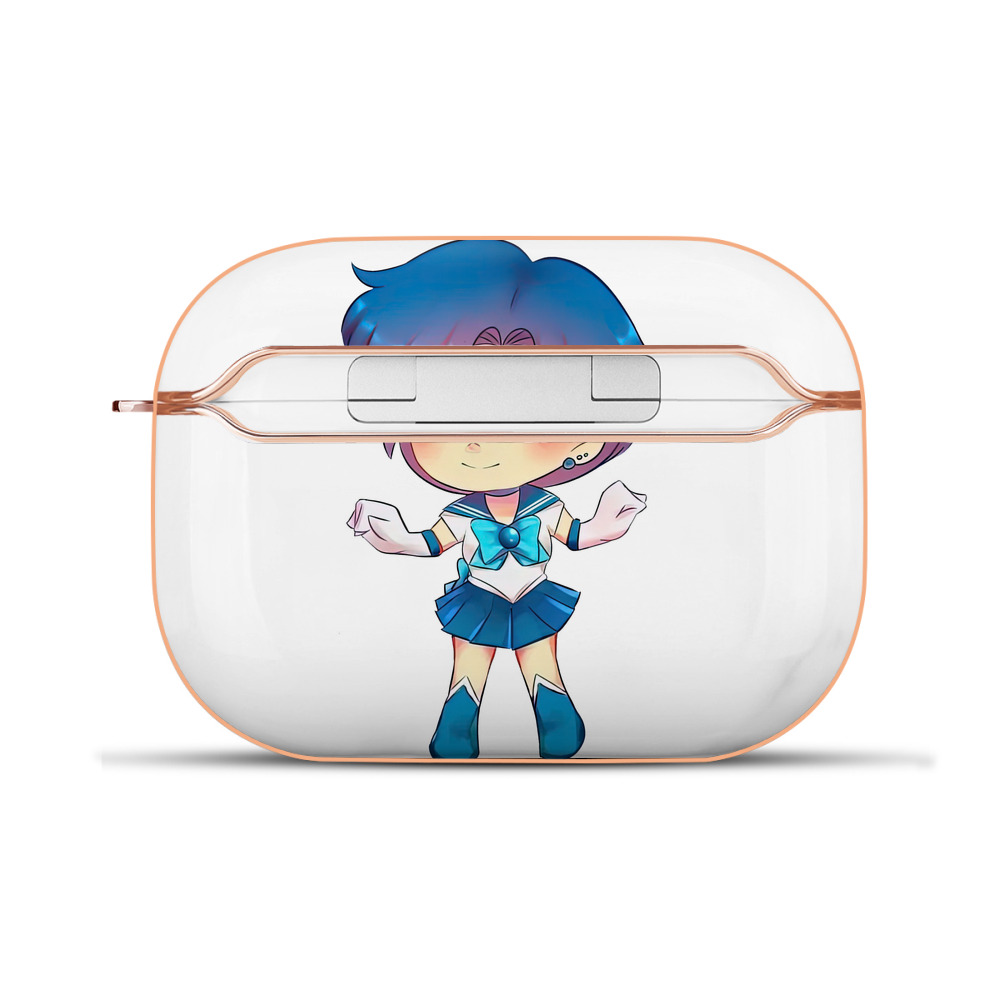 （画像用） 美少女戦士セーラームーン 水野 亜美 みずの あみ Sailor Moon Mizuno Ami 【AirPods Pro用】ハードシェル保護ケース｜耐衝撃・防指紋・カラビナ付き商品仕様